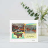 Newarkプールテーブルのインテリアビュー ポストカード (スタンド正面)