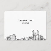 Newark結婚のRSVP伝統的 Mealオプション エンクロージャーカード (裏面)