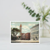 Newark NJ, Washington St，ライブラリ， 1910s ポストカード (スタンド正面)