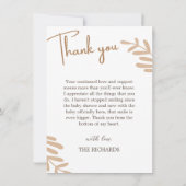 NewBaby Birth Announcement Photo Collage Thank You 案内状 (裏面)