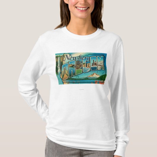 Newberg、オレゴン-大きい手紙場面 Tシャツ (正面)