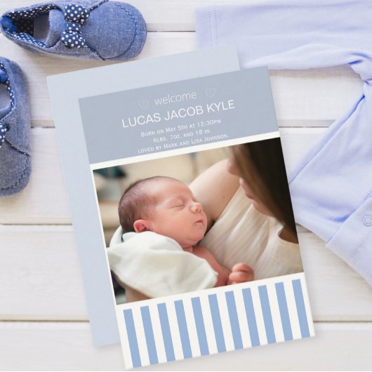 Newborn Baby Birth Announcement Template