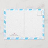 Newborn Baby Boy Announcement Postcard 案内ポストカード (裏面)