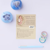 Newborn Baby & Teddy, Babysitter, Daycare, Nursery チラシ (シングル)