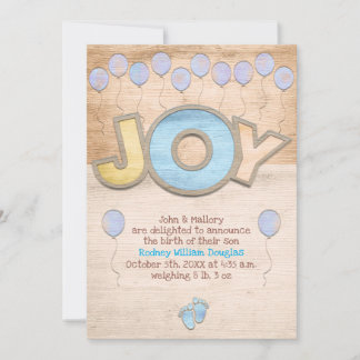 Newborn Boy Boy 案内状