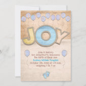 Newborn Boy Boy 案内状 (正面)