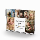 Newborn photo block - 8 personalized フォトブロック (右)