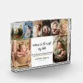 Newborn photo block - 8 personalized フォトブロック (左)
