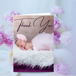 Newborn Photo Card for Midwife | Personalized Baby サンキューカード