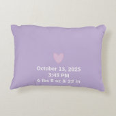 Newborn Photo Collage Throw Pillow アクセントクッション (裏面)