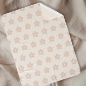 Newborn Photo Prop, Blush Daisy Floral シェルパブランケット