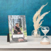 Newborn Photo Thank You Tabletop Plaque  Easel フォトプラーク (側面)