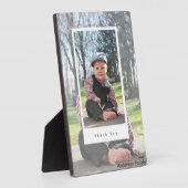 Newborn Photo Thank You Tabletop Plaque  Easel フォトプラーク (側面)