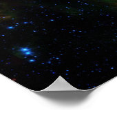 Newborn stars in the Christmas Tree cluster ポスター (角)