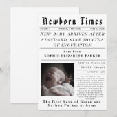 Newborn Times Birth 案内状 (正面/裏面)