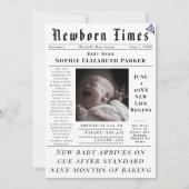 Newborn Times Birth 案内状 (正面)