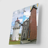 Newburyportレンジライト、MA正方形クロック スクエア壁時計 (傾斜)