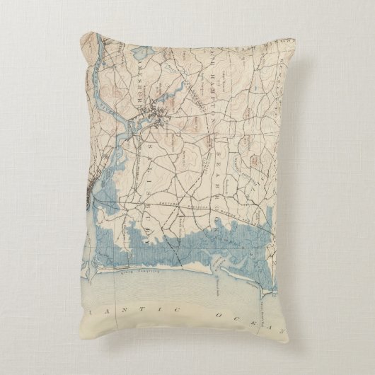 Newburyport、マサチューセッツ アクセントクッション (裏面(縦))