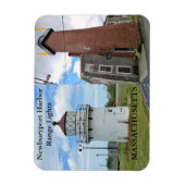 Newburyport Harbor Range Lights, MA Flexi Magnet マグネット (縦)