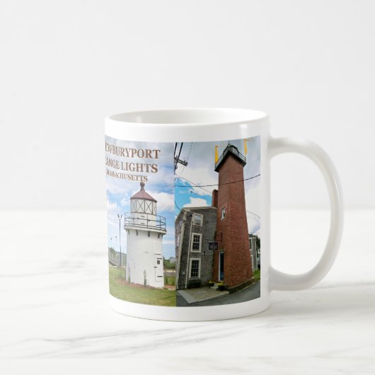 Newburyport Harbor Range Lights, Massachusetts Mug コーヒーマグカップ (右)