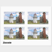 Newburyport Range Lights, Massachusetts Stickers 長方形シール (シート)