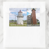 Newburyport Range Lights, Massachusetts Stickers 長方形シール (バッグ)