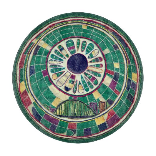 Newcastle bridge pattern  カッティングボード (正面)