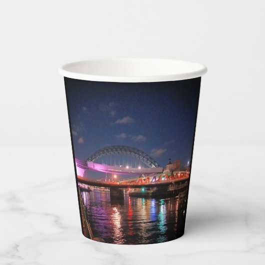 Newcastle bridges 紙コップ (裏面)