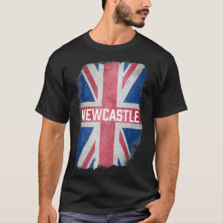 Newcastle  British United Kingdom Flag Vintage UK  Tシャツ