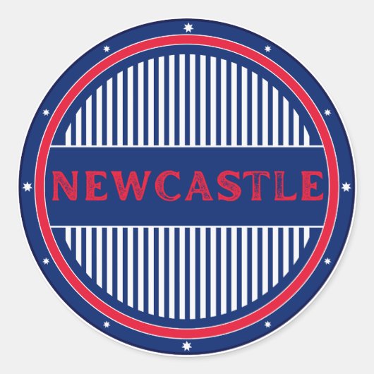 Newcastle City Pride Emblem – Australian Identity ラウンドシール (正面)