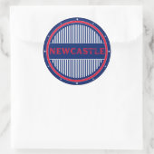 Newcastle City Pride Emblem – Australian Identity ラウンドシール (バッグ)