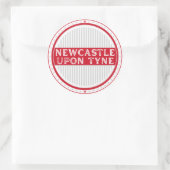 Newcastle City Pride Emblem – English Identity ラウンドシール (バッグ)