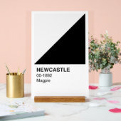 Newcastle Magpie – 白い背景 アクリルサイン (ウェディング)