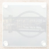 Newcastle Quayside & the Tyne Bridge ガラスコースター (裏面)