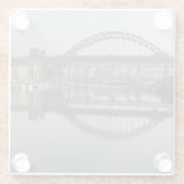Newcastle Quayside & the Tyne Bridge ガラスコースター (裏面)