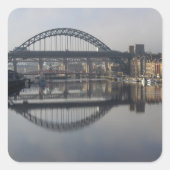 Newcastle Quayside & the Tyne Bridge スクエアシール (正面)