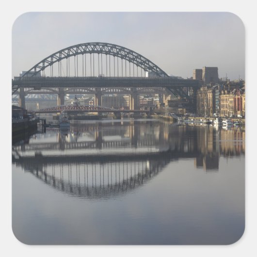 Newcastle Quayside & the Tyne Bridge スクエアシール (正面)