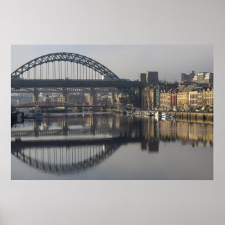 Newcastle Quayside & the Tyne Bridge ポスター