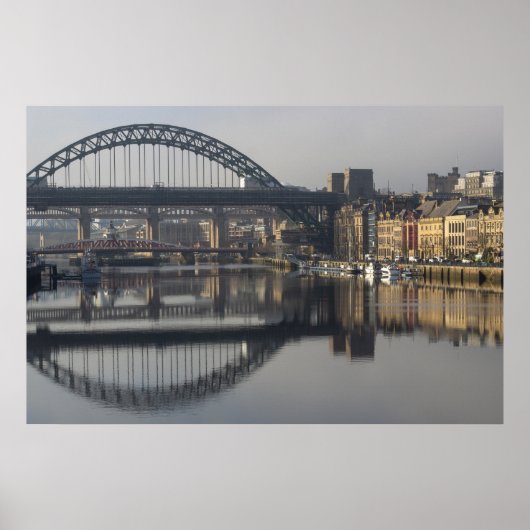 Newcastle Quayside & the Tyne Bridge ポスター (正面)