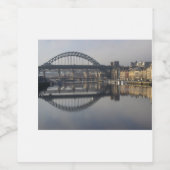 Newcastle Quayside & the Tyne Bridge ワインラベル (シングルラベル)