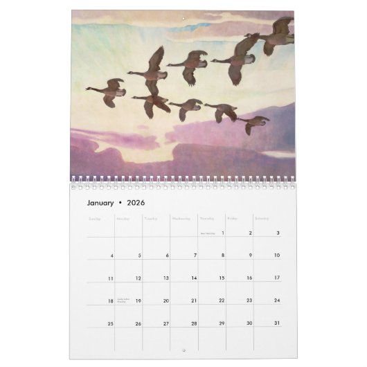 Newell Convers Wyethによるカレンダー カレンダー (1月 2026)