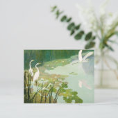 Newell Convers Wyethによる夏のヘロン インビテーションポストカード (スタンド正面)