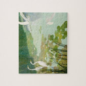 Newell Convers Wyethによる夏のヘロン ジグソーパズル (縦)