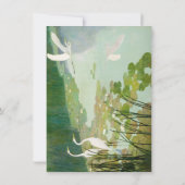 Newell Convers Wyethによる夏のヘロン ノートカード (裏面)