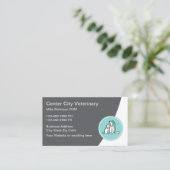 Newest Animal Hospital Appointment Business Cards 名刺 (スタンド正面)