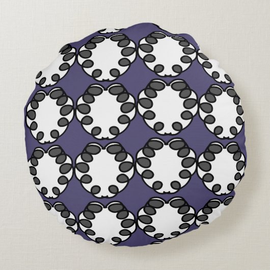 Newest mandala pattern design  ラウンドクッション (裏面)