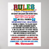 Newest Version School Teacher's Poster ポスター (正面)