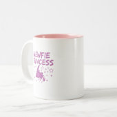 Newfieのプリンセスニューファウンドランド ツートーンマグカップ (正面左)