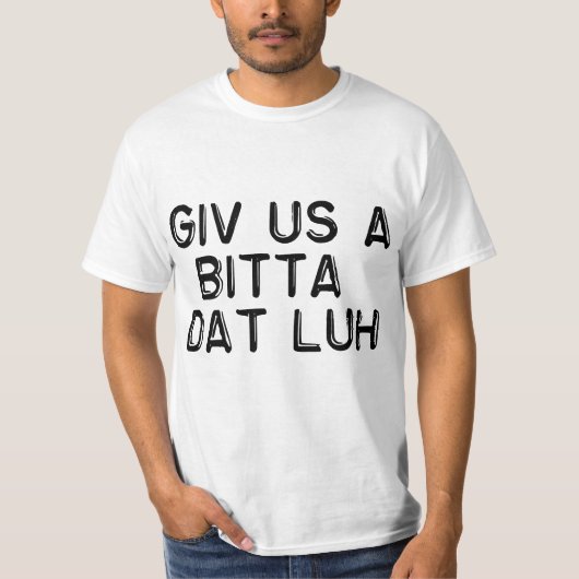 Newfieの俗語 Tシャツ (正面)