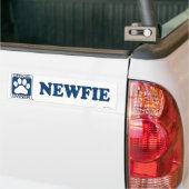 Newfieの青 バンパーステッカー (トラック上)